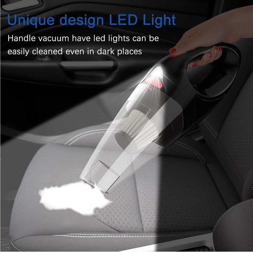 Handheld Cordless Car Vacuum Cleaner - Red - Picture 7 of 8